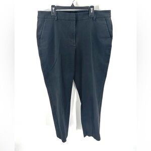 Chicos Size 2.5 S US 14 Short Stretch Cotton Black Trousers Pants With Pockets